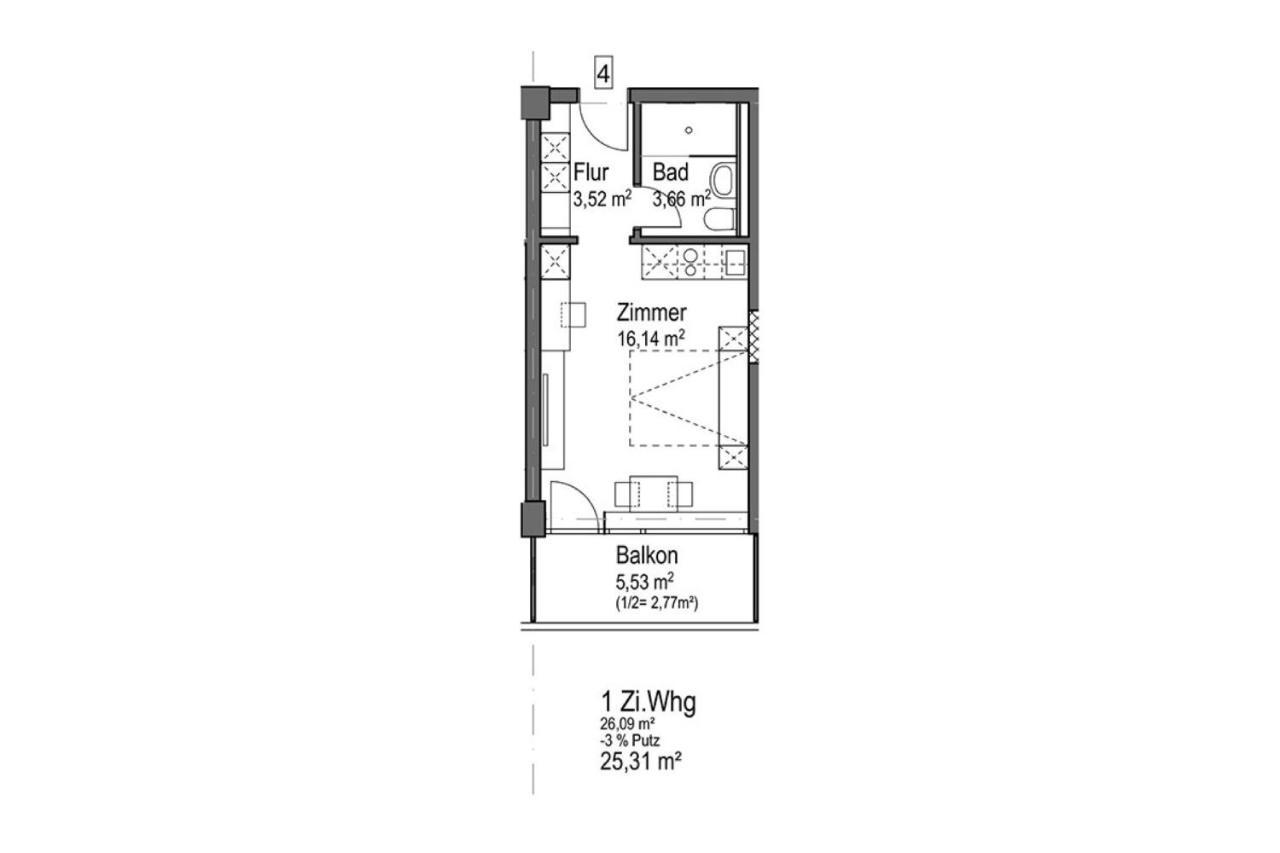 Apartment Huber Living Basic 102 *